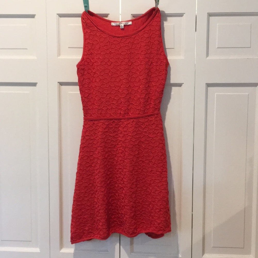 Rustic orange cocktail dress